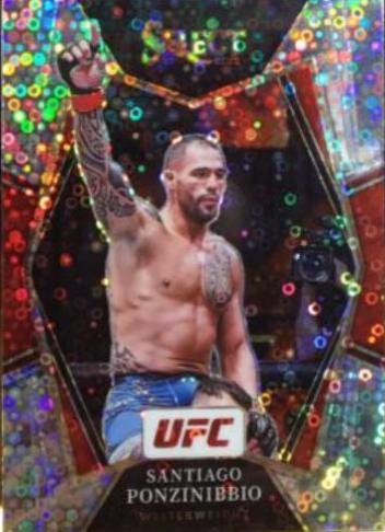 Santiago Ponzinibbio 2022 Panini Select UFC Premier Level #104 Disco