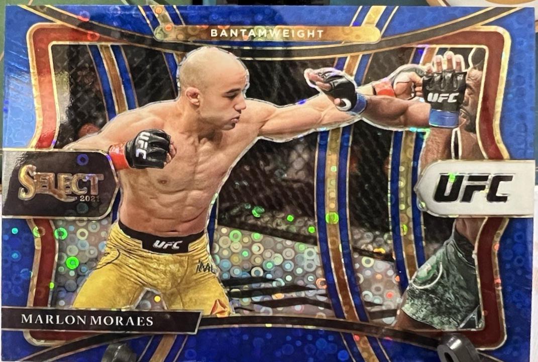 Marlon Moraes 2021 Panini Select UFC Premier Level #166 Blue Disco