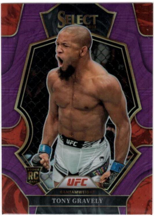 Tony Gravely 2023 Panini Select UFC Octagonside #297 Purple