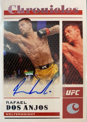 Rafael Dos Anjos 2023 Panini Chronicles UFC Chronicles Signatures #3 Platinum