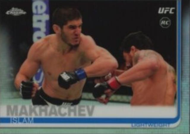 Islam Makhachev 2019 Topps Chrome UFC Base #92 Refractor