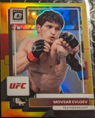 Movsar Evloev 2023 Panini Donruss Optic UFC Base #66 Gold