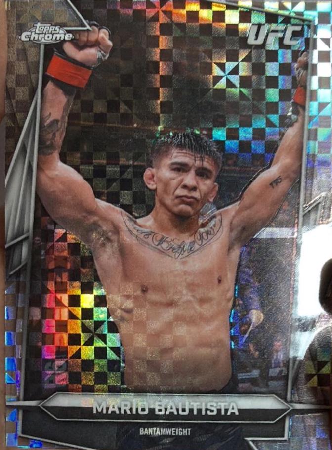 Mario Bautista 2026 Topps Chrome UFC Base #62 X-fractor