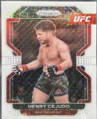 Henry Cejudo 2022 Panini Prizm UFC Base #105 White Sparkle