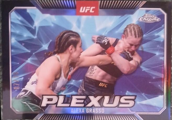Alexa Grasso 2025 Topps Chrome UFC Plexus #PLX-4 Black & Gold Refractor
