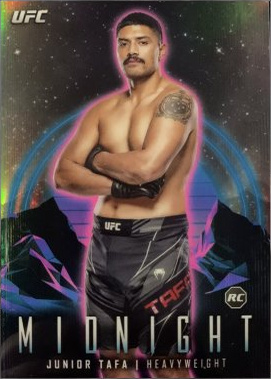 Junior Tafa 2024 Topps Midnight UFC Base #84 Black Light