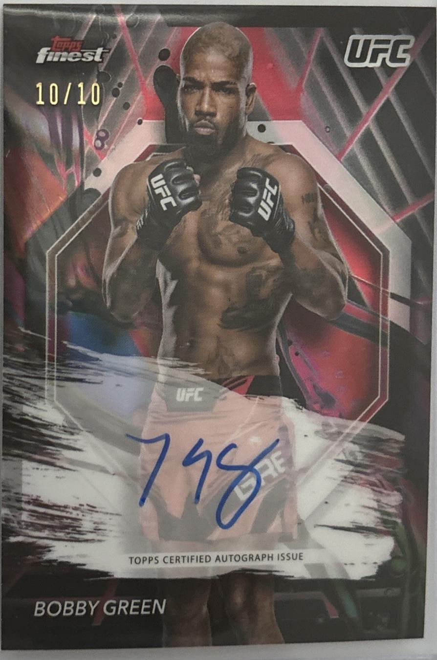 King Green 2024 Topps Finest UFC Finest Autographs #FA-BGN Red Black Vapor Refractor