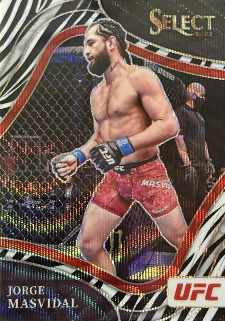 Jorge Masvidal 2022 Panini Select UFC Octagonside #257 Zebra