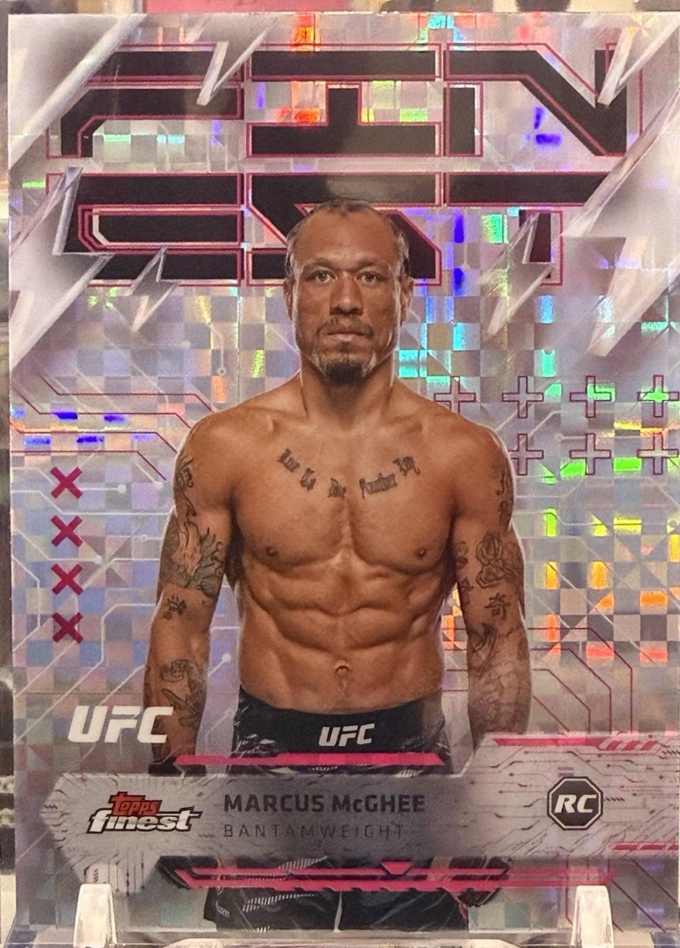 Marcus McGhee 2025 Topps Finest UFC Base Rare #229 Checkerboard Refractor