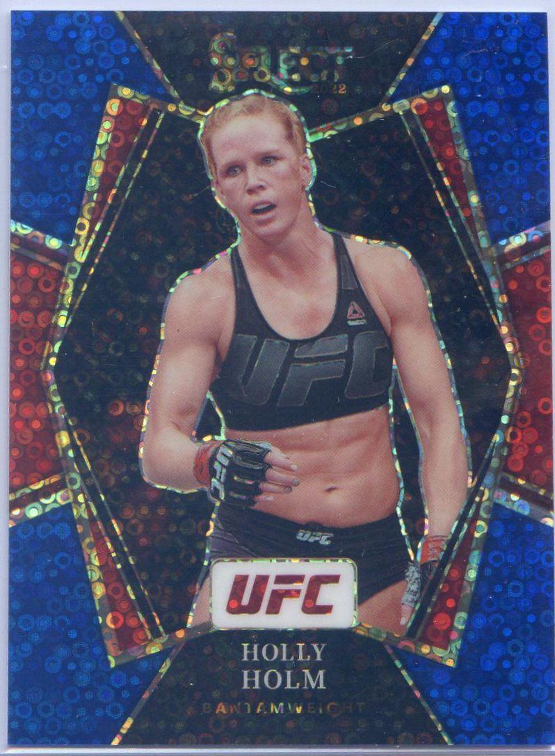 Holly Holm 2022 Panini Select UFC Premier Level #115 Blue Prizm