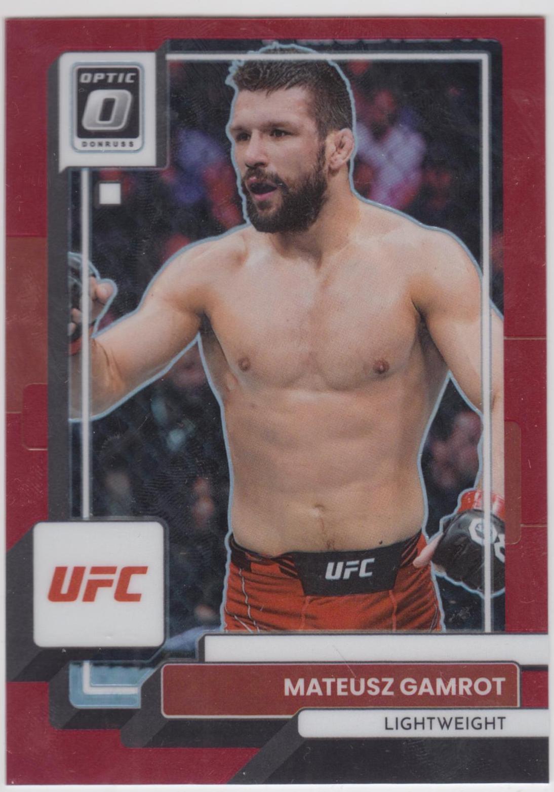 Mateusz Gamrot 2023 Panini Donruss Optic UFC Base #34 Red