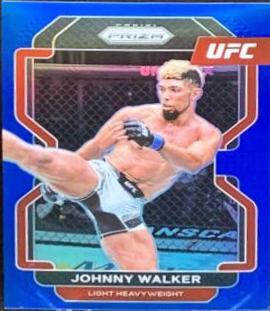 Johnny Walker 2022 Panini Prizm UFC Base #106 Blue