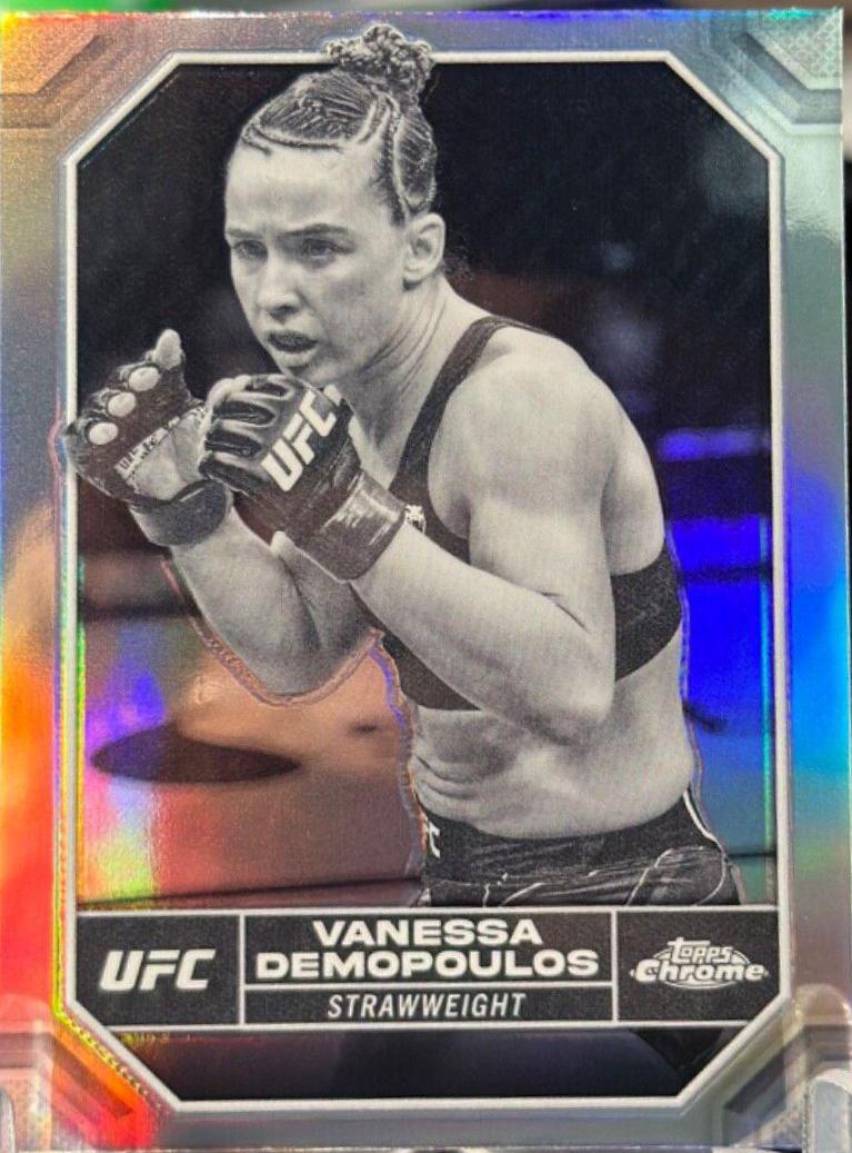 Vanessa Demopoulos 2024 Topps Chrome UFC Base #191 Negative Refractor