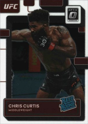 Chris Curtis 2023 Panini Donruss Optic UFC Base #122 Purple