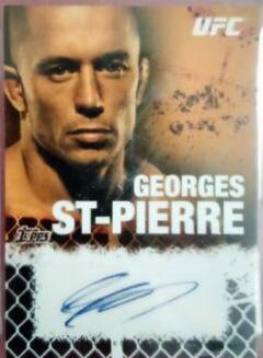 Georges St-Pierre 2010 Topps UFC Fighter and Personalities Autographs #FA-GSP Onyx
