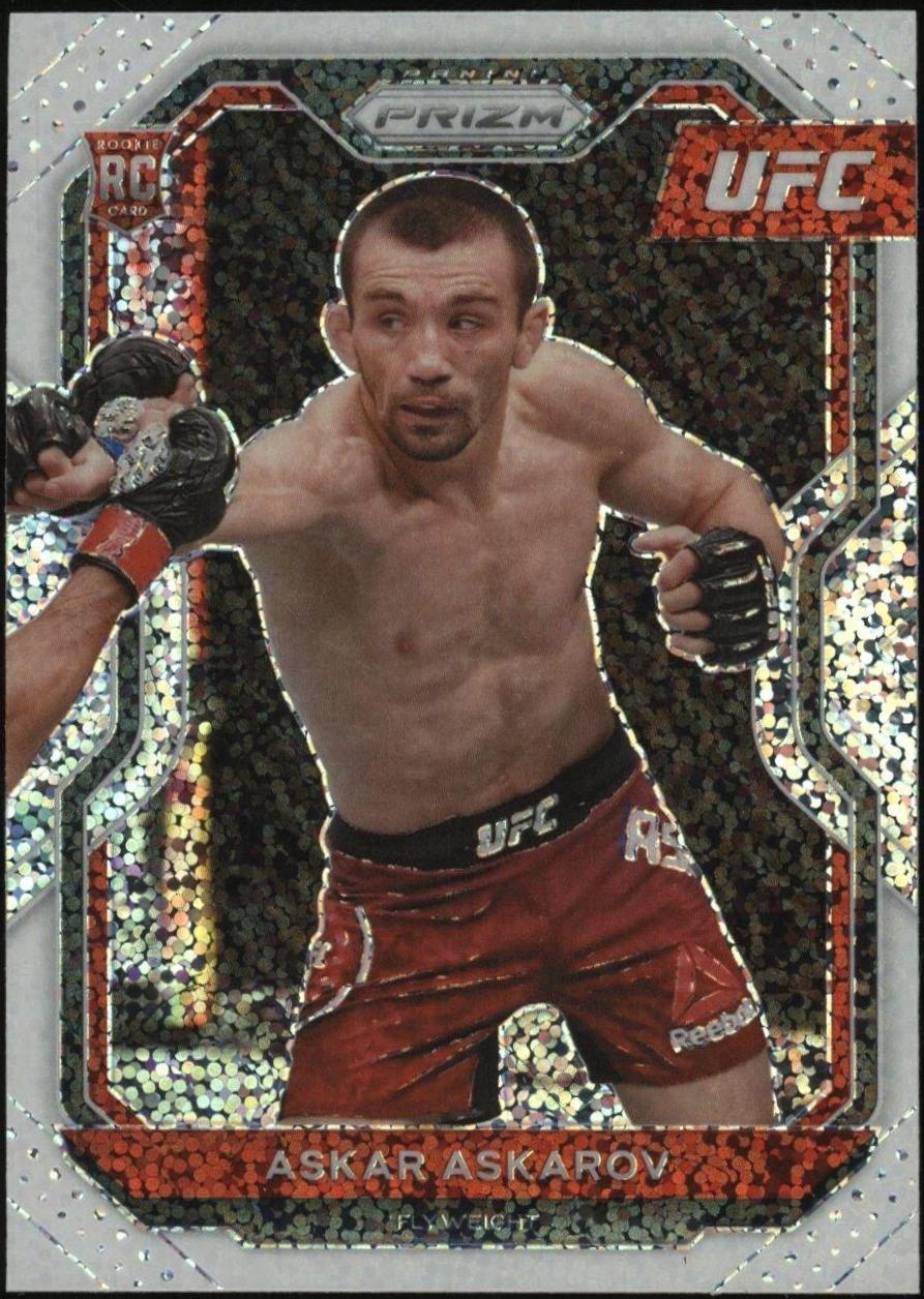 Askar Askarov 2021 Panini Prizm UFC Base #8 White Sparkle