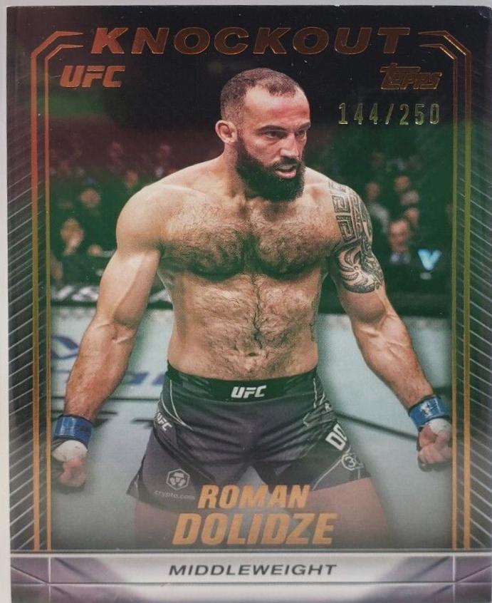 Roman Dolidze 2024 Topps Knockout UFC Base #14 Bronze