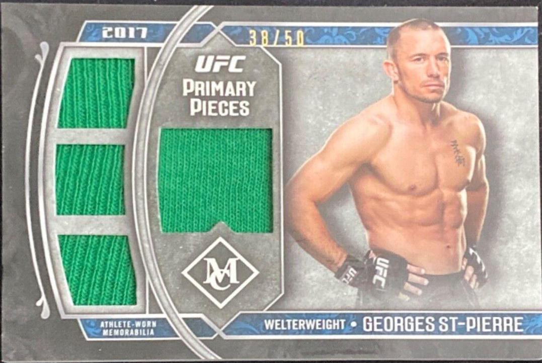 Georges St-Pierre 2017 Topps Museum Collection UFC Base #17 Sapphire