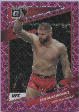 Jan Błachowicz 2022 Panini Donruss Optic UFC Base #76 Pink Velocity