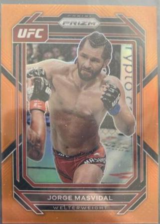 Jorge Masvidal 2023 Panini Prizm UFC Base #189 Orange