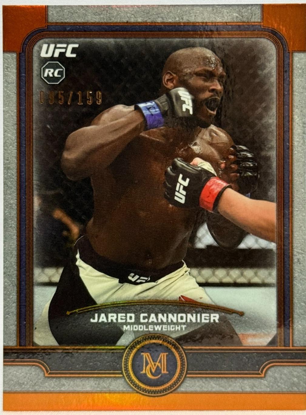 Jared Cannonier 2019 Topps UFC Museum Collection Base #48 Copper
