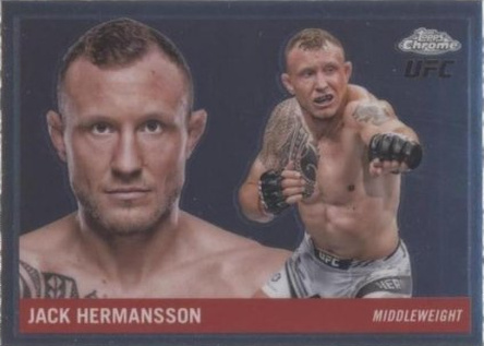 Jack Hermansson 2025 Topps Chrome UFC 1955 Topps #55T-7 Refractor