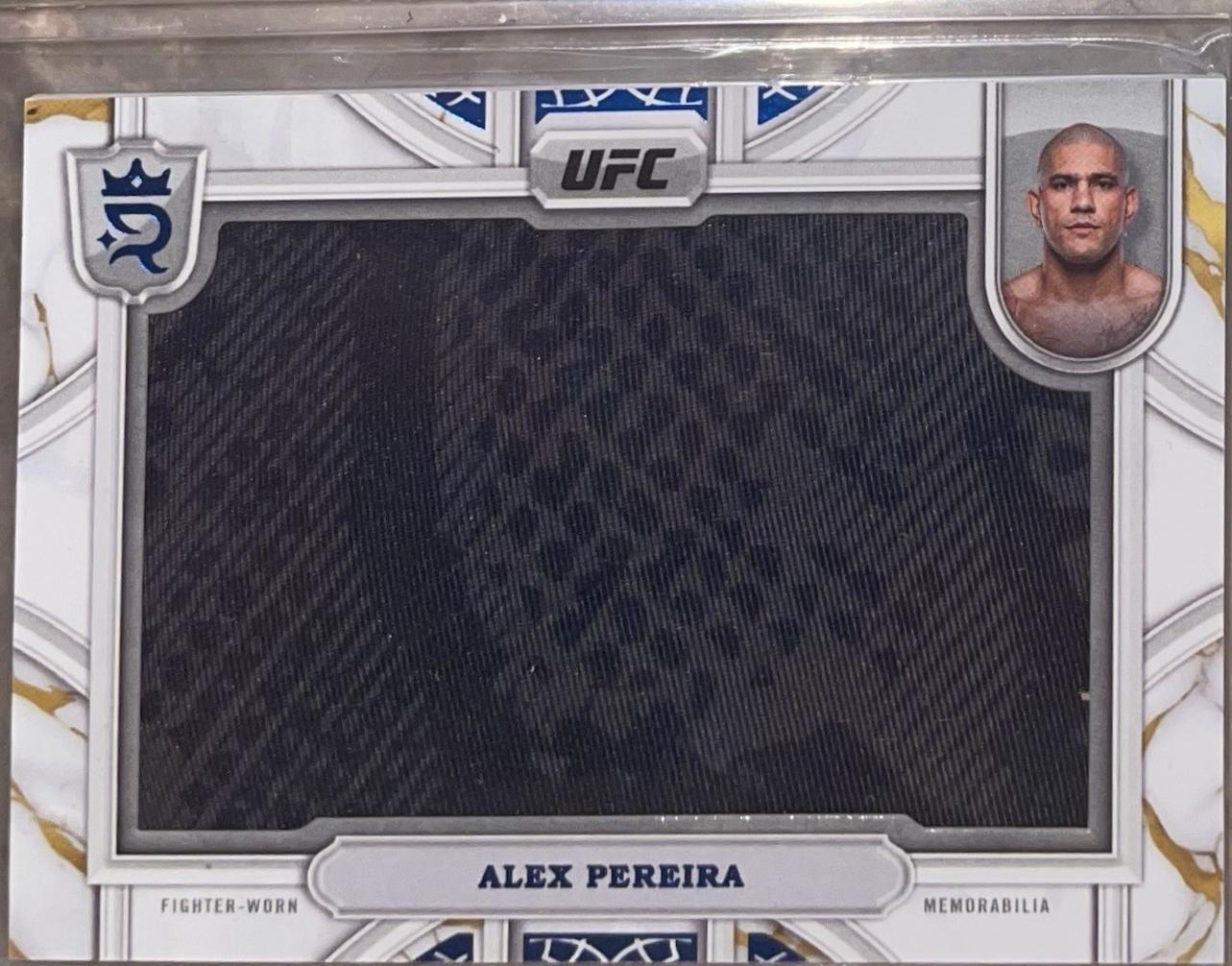 Alex Pereira 2024 Topps Royalty UFC Relic Jewels #RCJ-24 Blue