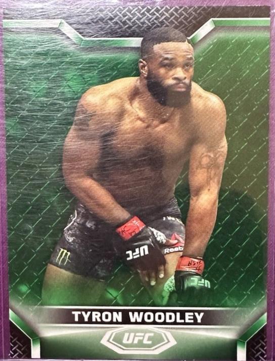 Tyron Woodley 2020 Topps UFC Knockout Base #47 Green