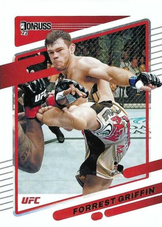 Forrest Griffin 2022 Panini Donruss UFC Base #180 Holo Black Laser