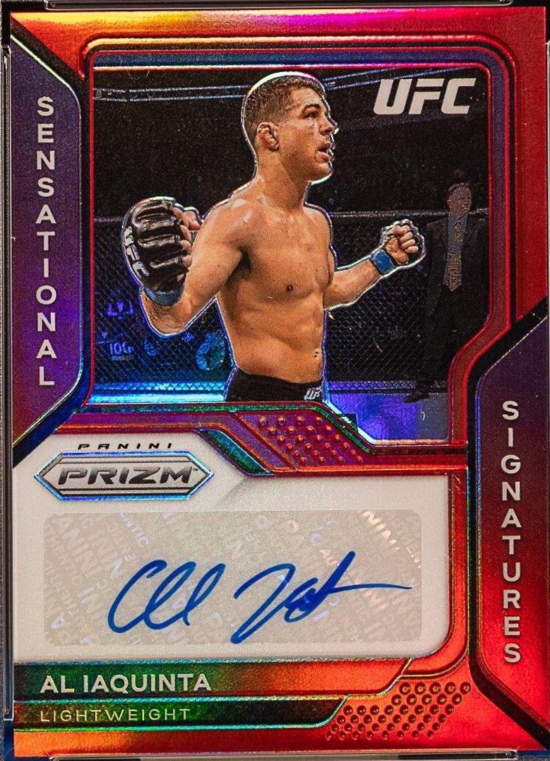 Al Iaquinta 2021 Panini Prizm UFC Sensational Signatures #13 Red