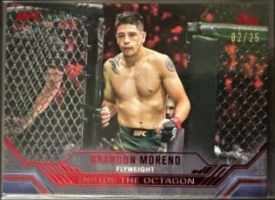 Brandon Moreno 2024 Topps Knockout UFC Inside the Octagon #ITO-13 Red
