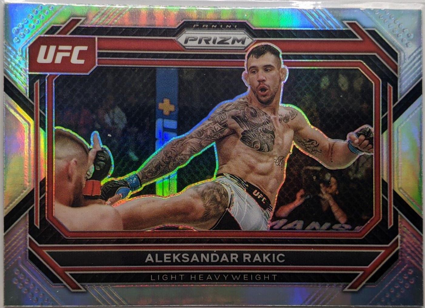 Aleksandar Rakic 2023 Panini Prizm UFC Base #16 Silver