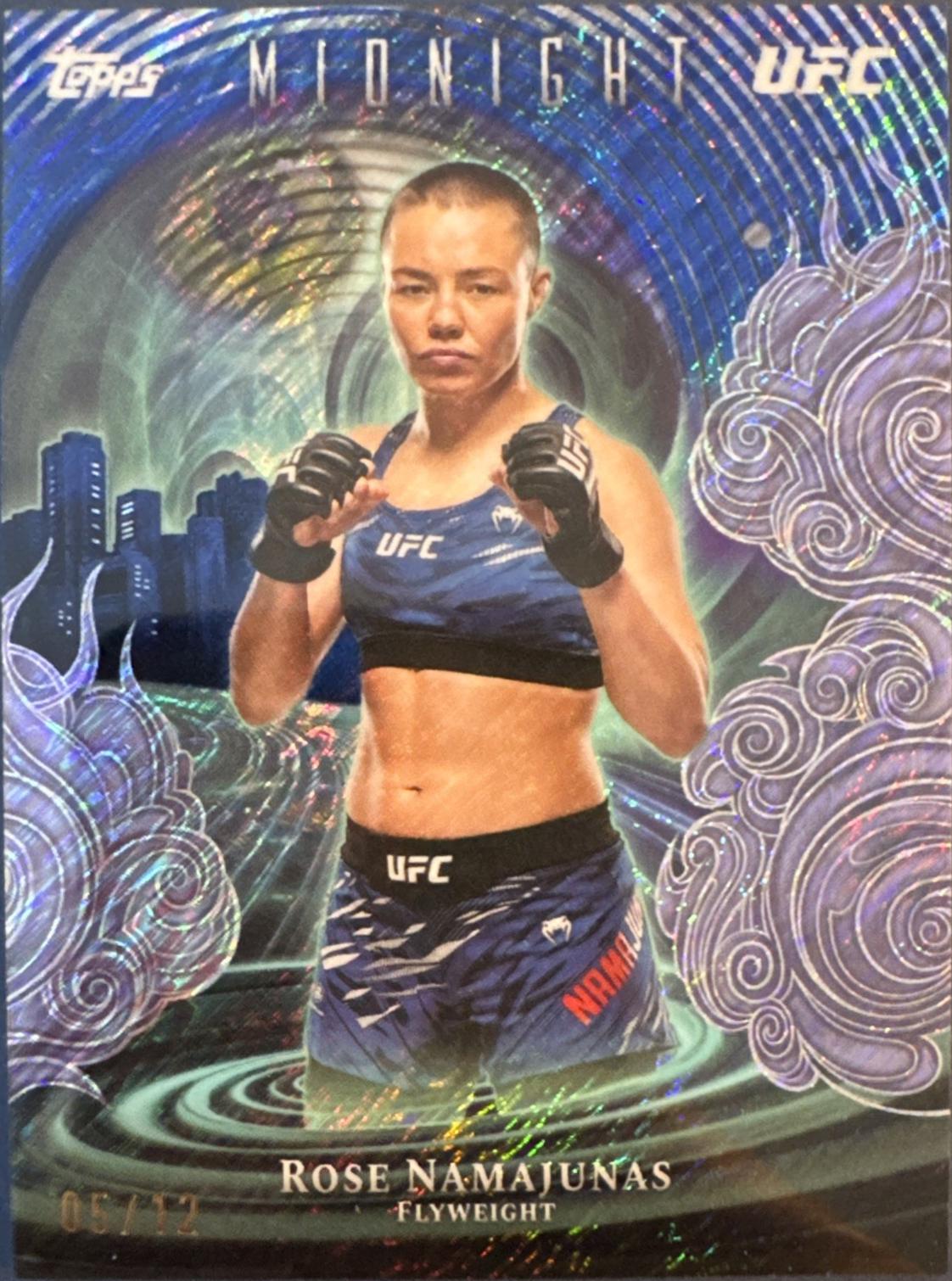 Rose Namajunas 2026 Topps Midnight UFC Insomnia #IN-18 Midnight