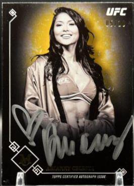 Arianny Celeste 2017 Topps Museum Collection UFC Museum Autographs #MA-AC Gold