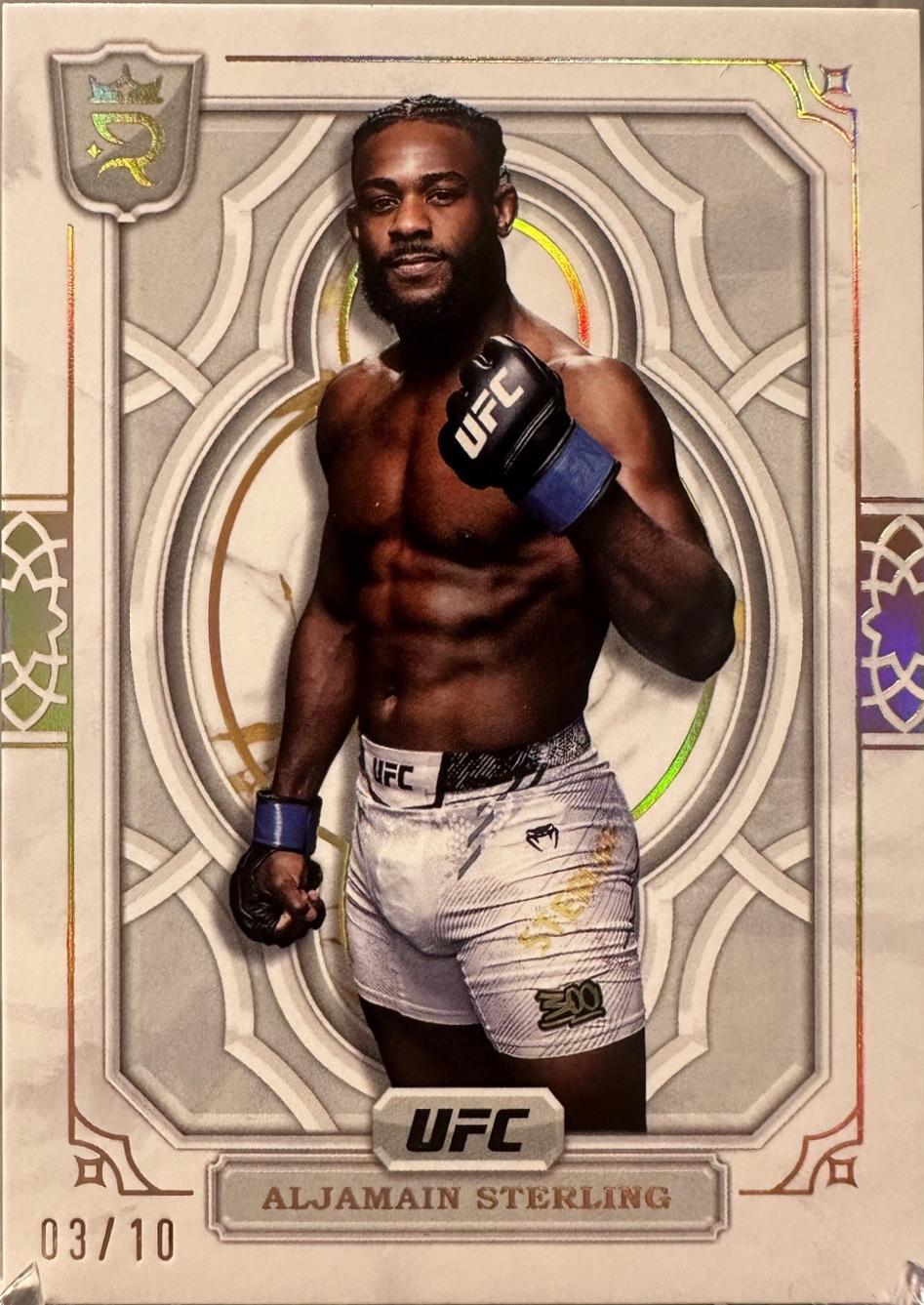 Aljamain Sterling 2024 Topps Royalty UFC Base #28 Gold