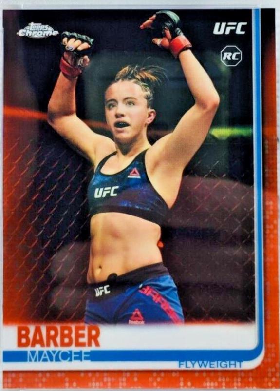 Maycee Barber 2019 Topps Chrome UFC Base #56 Orange