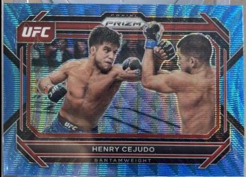 Henry Cejudo 2023 Panini Prizm UFC Base #52 Blue Wave