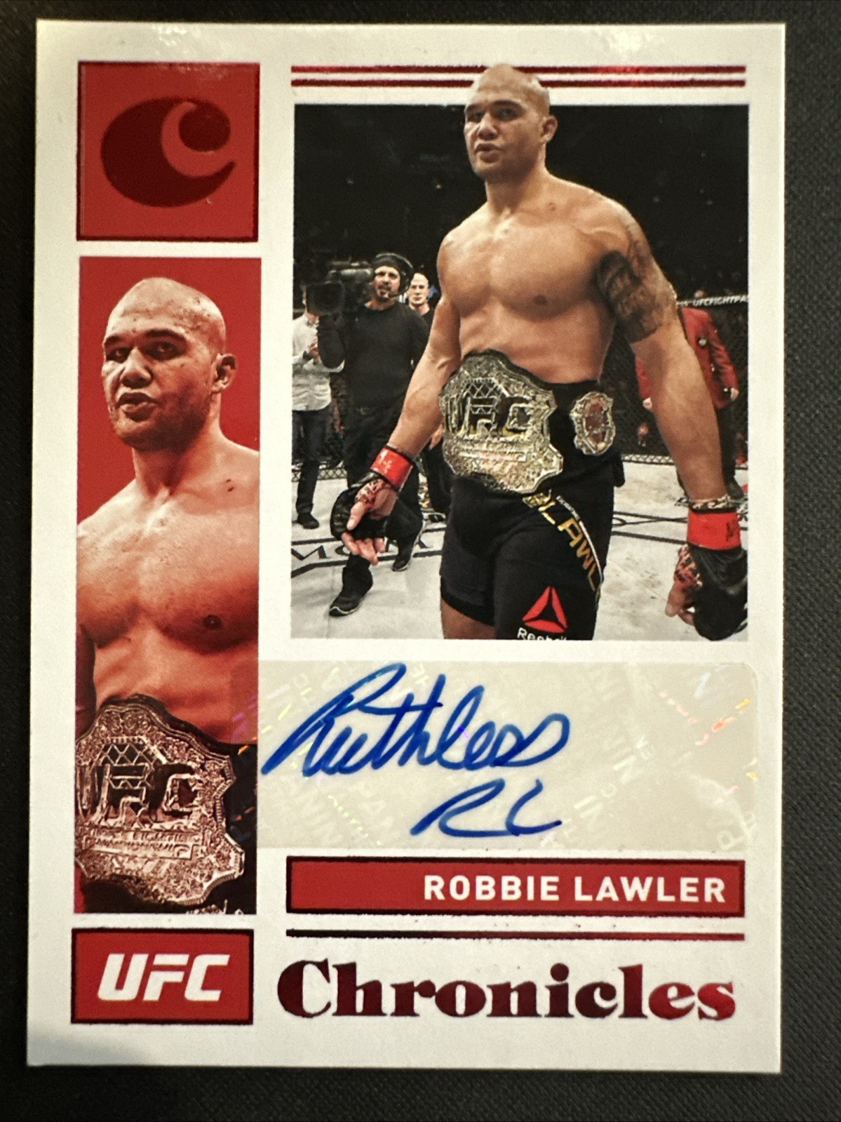 Robbie Lawler 2021 Panini Chronicles UFC Chronicles Signatures #27 Red