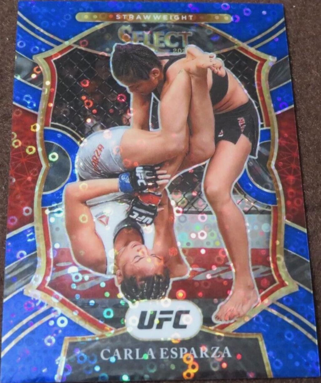Carla Esparza 2021 Panini Select UFC Concourse #48 Blue Disco