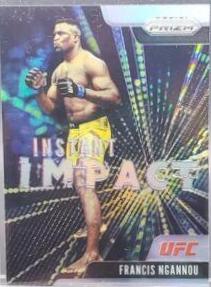 Francis Ngannou 2021 Panini Prizm UFC Instant Impact #7 Silver