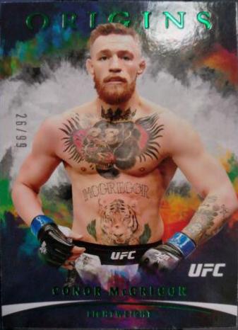 Conor McGregor 2022 Panini Chronicles UFC Base Origins #133 Green