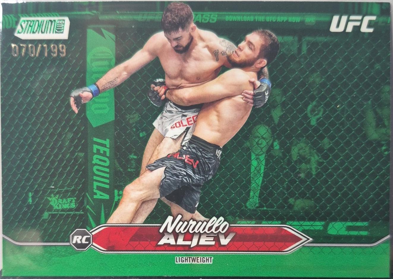 Nurullo Aliev 2025 Topps Stadium Club UFC Base #87 Green
