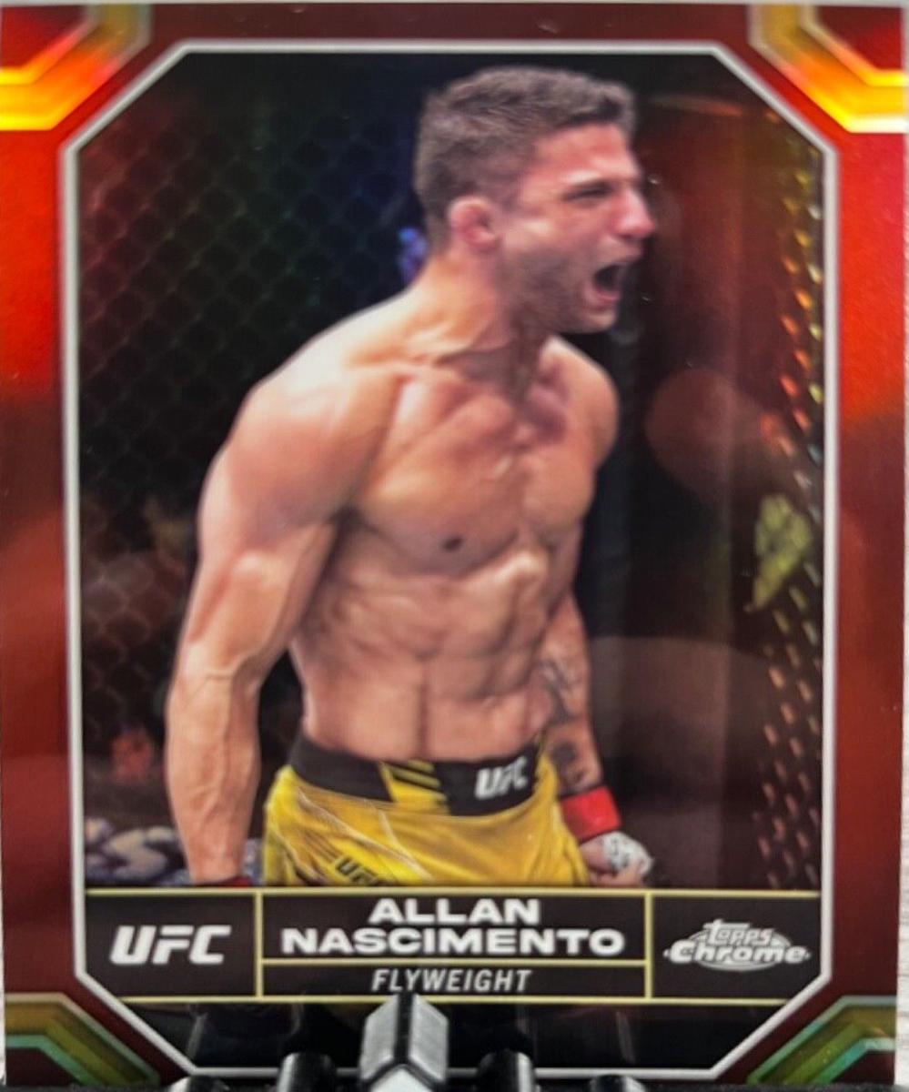 Allan Nascimento 2024 Topps Chrome UFC Base #13 Magenta Refractor