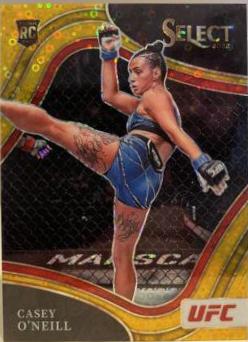 Casey O'Neill 2022 Panini Select UFC Octagonside #212 Gold Disco