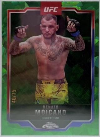 Renato Moicano 2025 Topps Chrome Sapphire UFC Base Sapphire #174 Green Sapphire