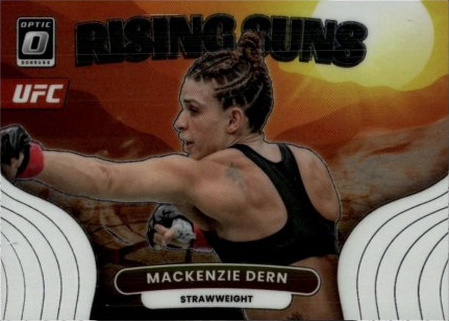 Mackenzie Dern 2023 Panini Donruss Optic UFC Rising Suns #13 Gold Vinyl