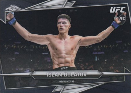 Islam Dulatov 2026 Topps Chrome UFC Base #24 Purple Ray Wave Refractor