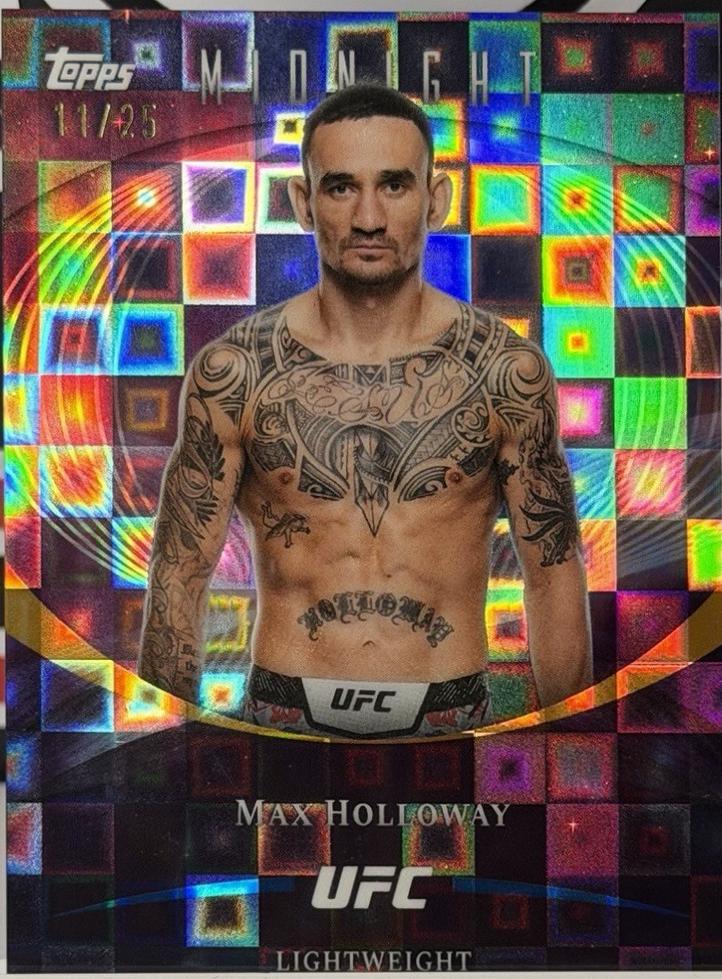 Max Holloway 2026 Topps Midnight UFC Base #36 Moonrise