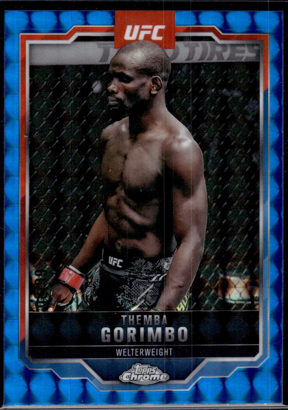 Themba Gorimbo 2025 Topps Chrome UFC Base #164 Blue Geometric Refractor