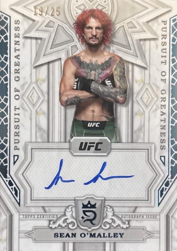 Sean O'Malley 2024 Topps Royalty UFC Pursuit of Greatness Autographs #PGS-SOM Blue